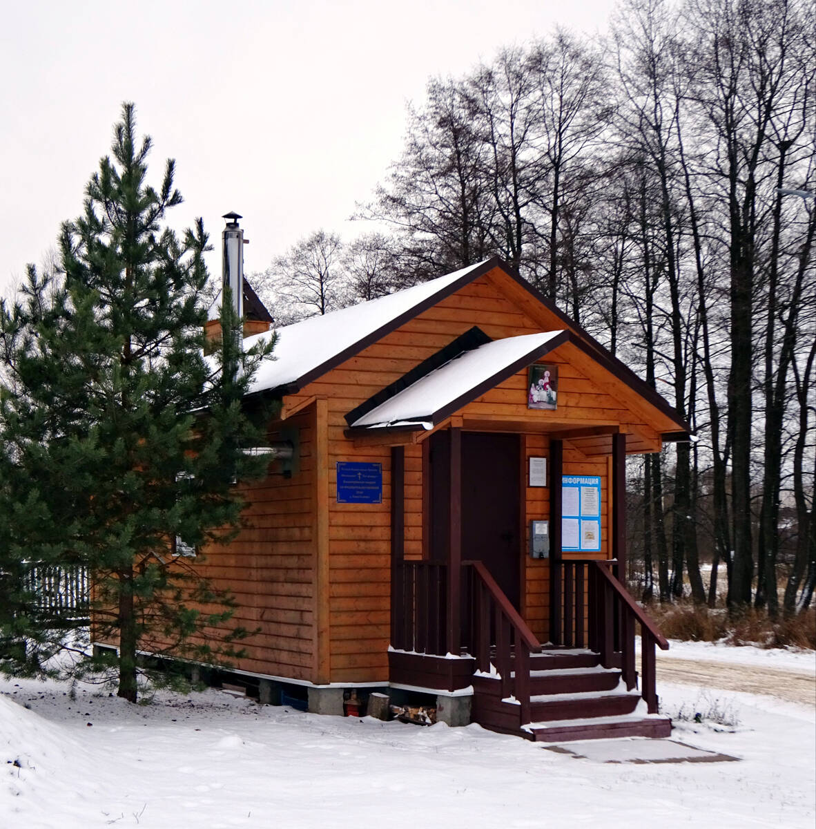 Савостьяново. Церковь Рождества Пресвятой Богородицы (временная). фасады