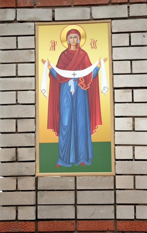 Часовенный столб, Октябрьский (Слободской район, Кировская область). документальные фотографии, Часовенный столб близ пос. Октябрьский. Икона