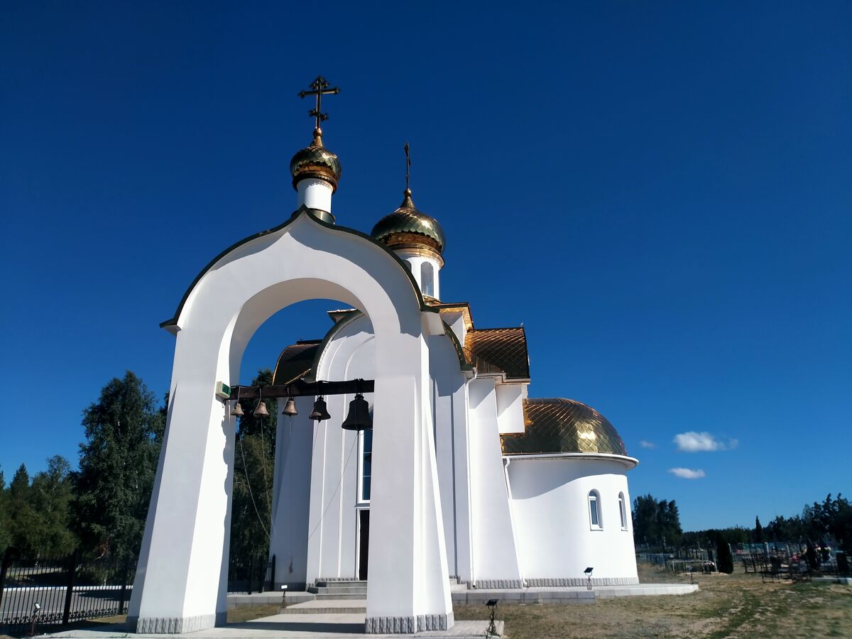 Церковь Татианы, Новоспасское (Новоспасский район, Ульяновская область). общий вид в ландшафте