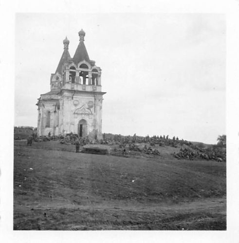 Церковь Георгия Победоносца, Белоцерковцы (Лубенский район, Украина, Полтавская область). архивная фотография, Фото 1942 г. с аукциона e-bay.de