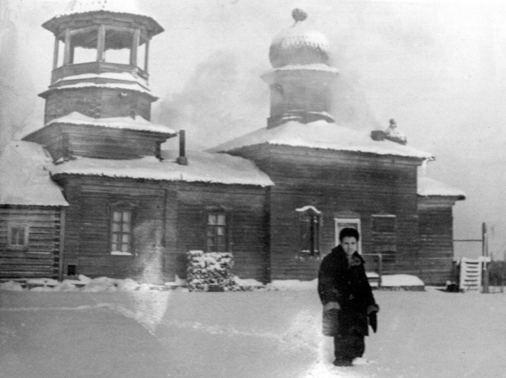Олема. Церковь Троицы Живоначальной. архивная фотография, Фото до 1970-ых годов из частного архива