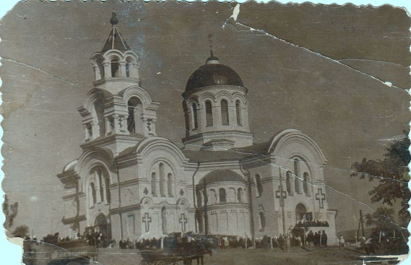 Церковь Покрова Пресвятой Богородицы, Качкаровка (Бериславский район, Украина, Херсонская область). архивная фотография, Частная коллекция. Фото 1920-х годов