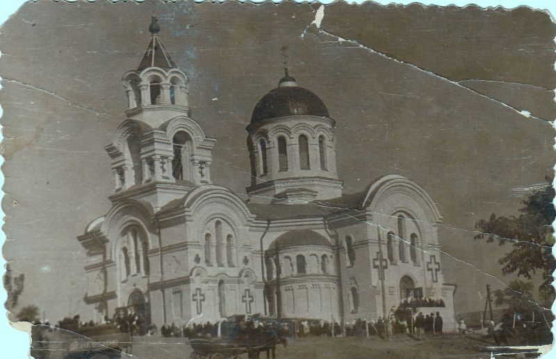 Качкаровка. Церковь Покрова Пресвятой Богородицы. архивная фотография, Частная коллекция. Фото 1920-х годов