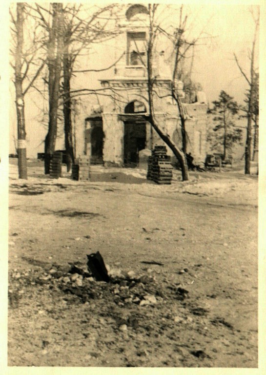 Церковь Тихвинской иконы Божией Матери, Кострица (Оленинский район, Тверская область). архивная фотография, Фото 1942 г. с аукциона e-bay.de
