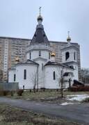 Церковь Серафима Саровского в Восточном Дегунине, Вид с северо-востока<br>, Москва, Северный административный округ (САО), г. Москва