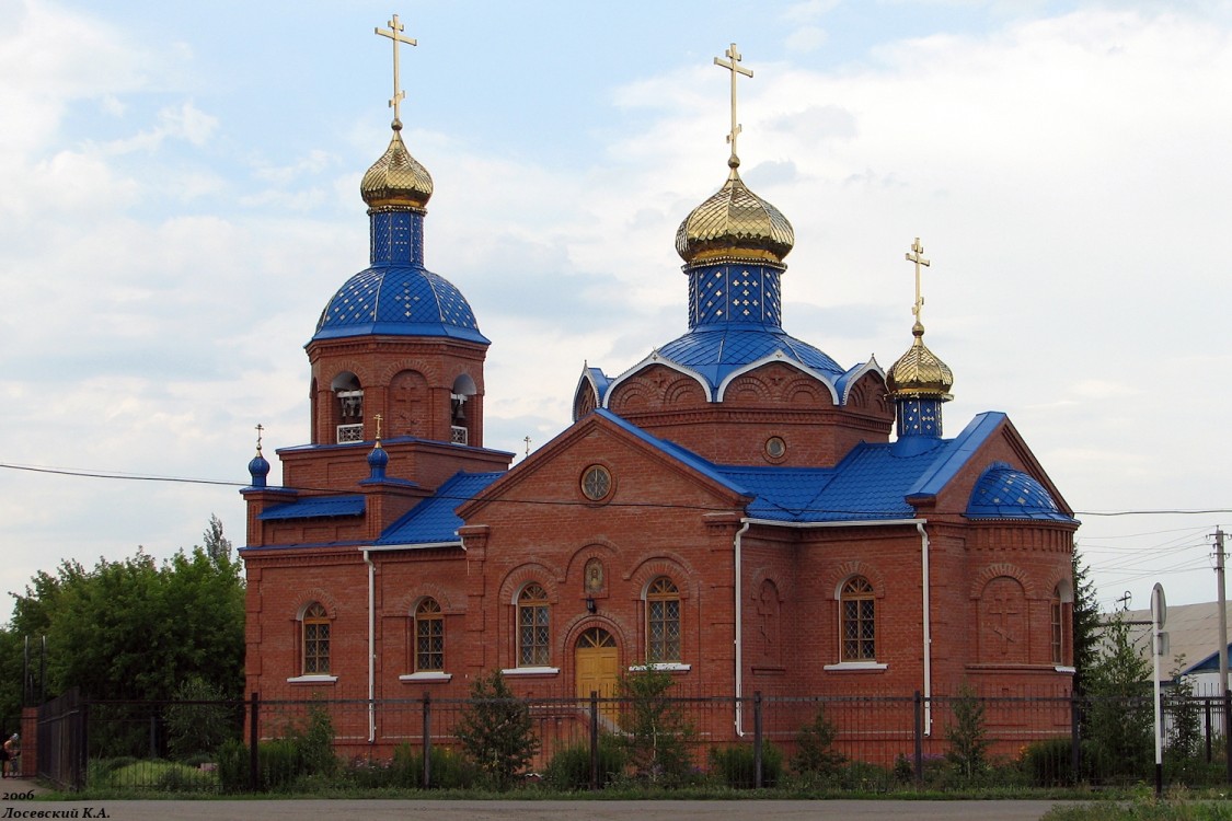 Нововаршавка. Церковь Покрова Пресвятой Богородицы. фасады, Вид с юга