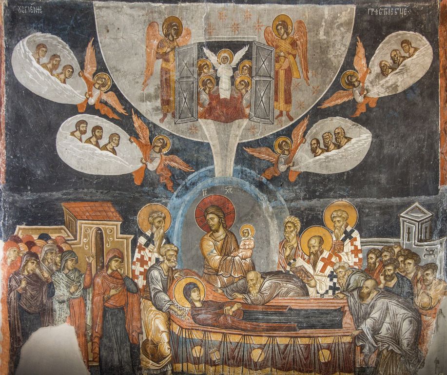 Монастырь Димитрия Солунского, Маркова Сушица (Северная Македония, Прочие страны). интерьер и убранство, Успение