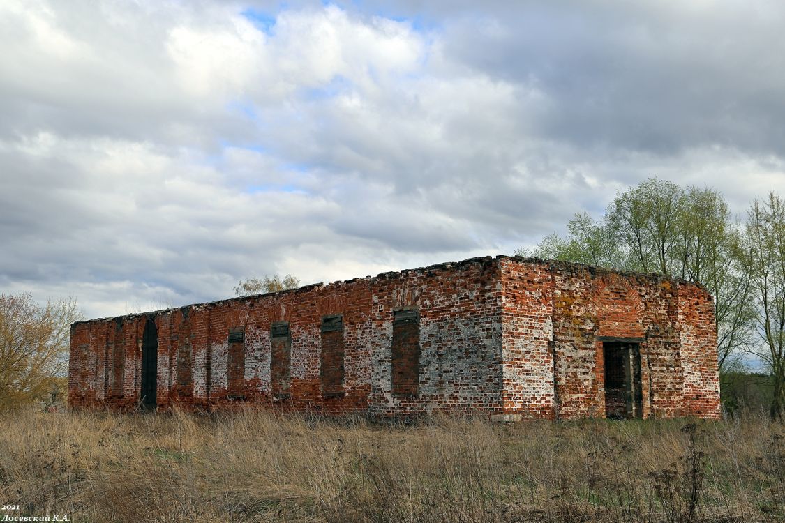 Церковь Спаса Нерукотворного Образа, Репино (Меленковский район, Владимирская область). общий вид в ландшафте