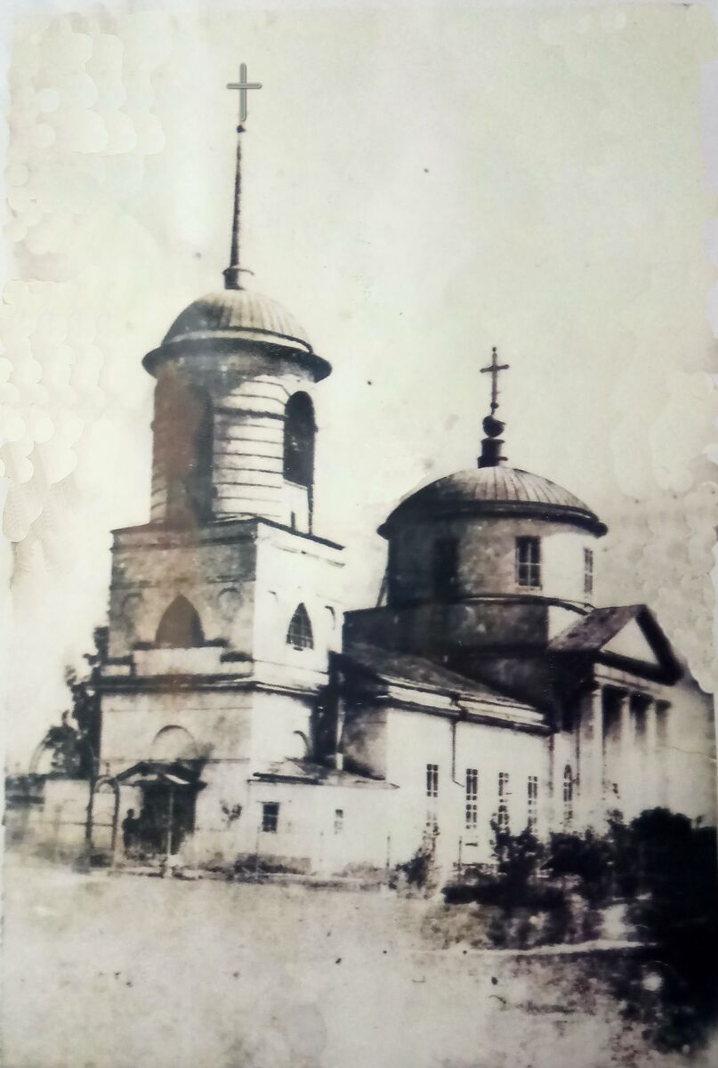 Церковь Спаса Нерукотворного Образа, Репино (Меленковский район, Владимирская область). архивная фотография, Спасская церковь в начале 20-го века Фото из сообщества 