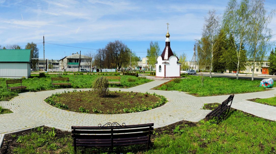 Часовня Георгия Победоносца, Толпухово (Собинский район, Владимирская область). общий вид в ландшафте, Вид на часовню с юго-востока