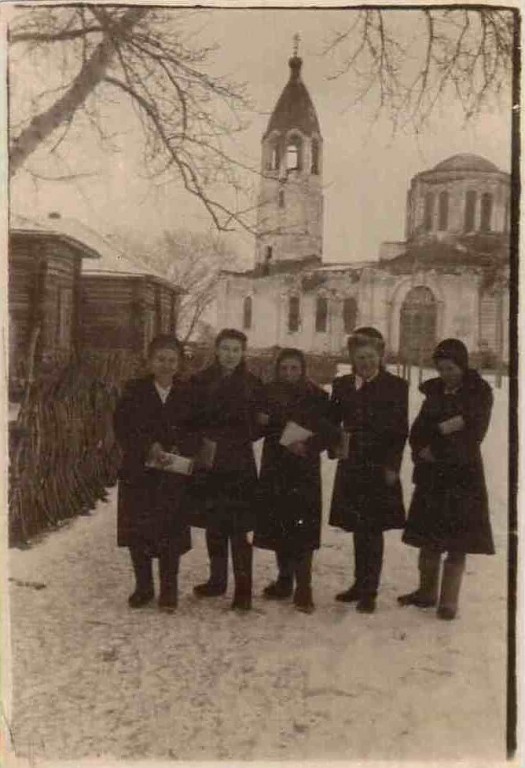Церковь Димитрия Ростовского, Прошкино (Шумихинский район, Курганская область). архивная фотография, Фото 1948 года из частного архива