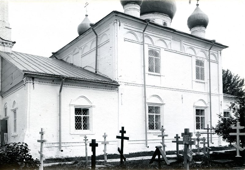 Церковь Преображения Господня, Усадище (Заболотье) (Волховский район, Ленинградская область). архивная фотография, Южный фасад. Фото 1912 г. из фондов Российского этнографического музея. (ГК № 38772929)