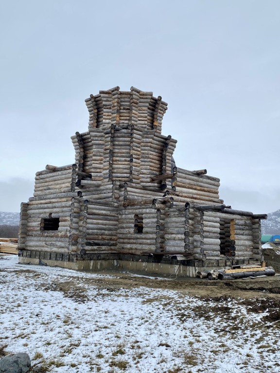 Трифонов Печенгский монастырь в Луостари. Церковь Трифона Печенгского, Луостари (Печенгский район, Мурманская область). документальные фотографии