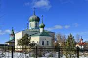 Церковь Троицы Живоначальной, Вид с востока<br>, Москаленки, Москаленский район, Омская область