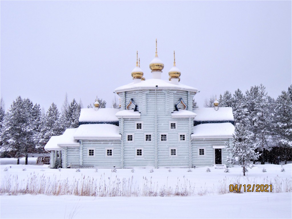 Коркино. Троицкая Александро-Невская лавра. Скит Андрея Первозванного. Церковь Андрея Первозванного. фасады, Церковь св. апостола Андрея Первозванного.