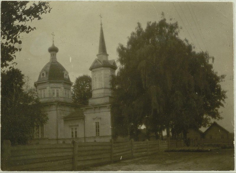 Лельчицы. Церковь Троицы Живоначальной (утраченная). архивная фотография, Фото 1932 г. из приходского архива