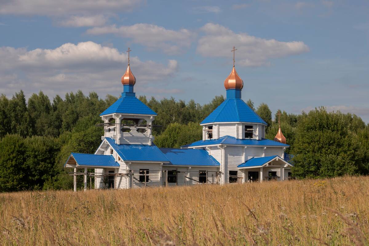 Церковь Николая Чудотворца (строящаяся), Барвиха (Кольчугинский район, Владимирская область). документальные фотографии
