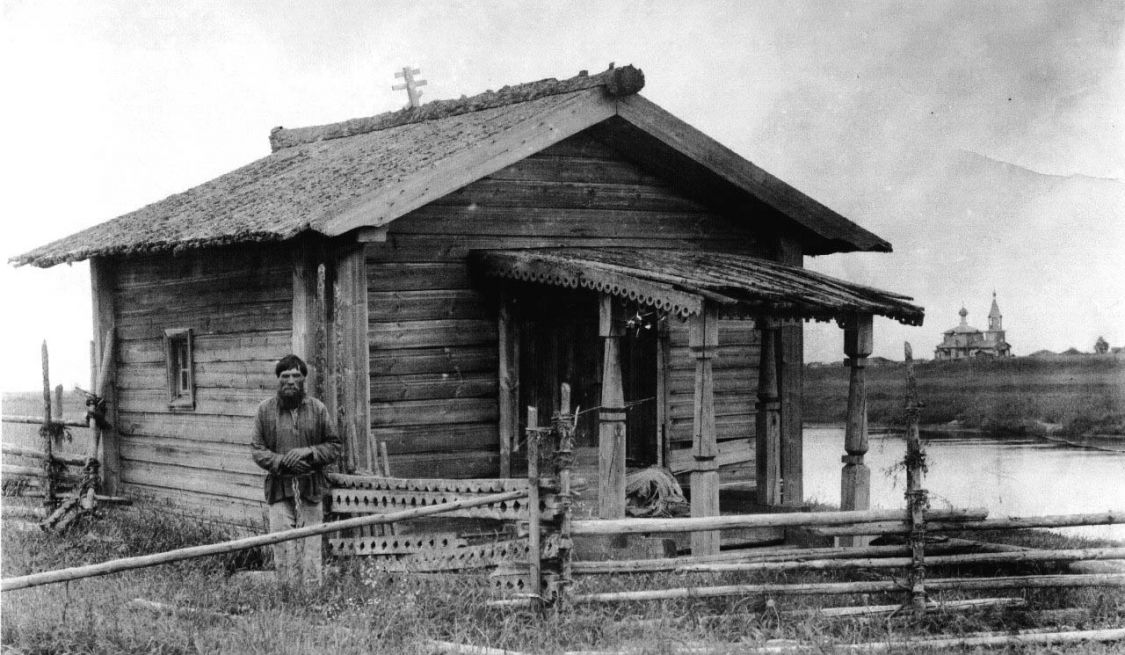 Пурышевская. Неизвестная часовня. архивная фотография, Фото 1921 года из экспедиции  Ильи Ивановича Томского в верховья Пинеги / Сольвычегодский историко-художественный музей