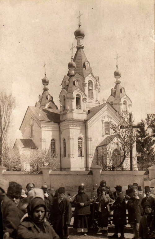 Церковь Иоанна Богослова, Верховка (Гайсинский район, Украина, Винницкая область). архивная фотография, Почтовая фотооткрытка 1917 г.