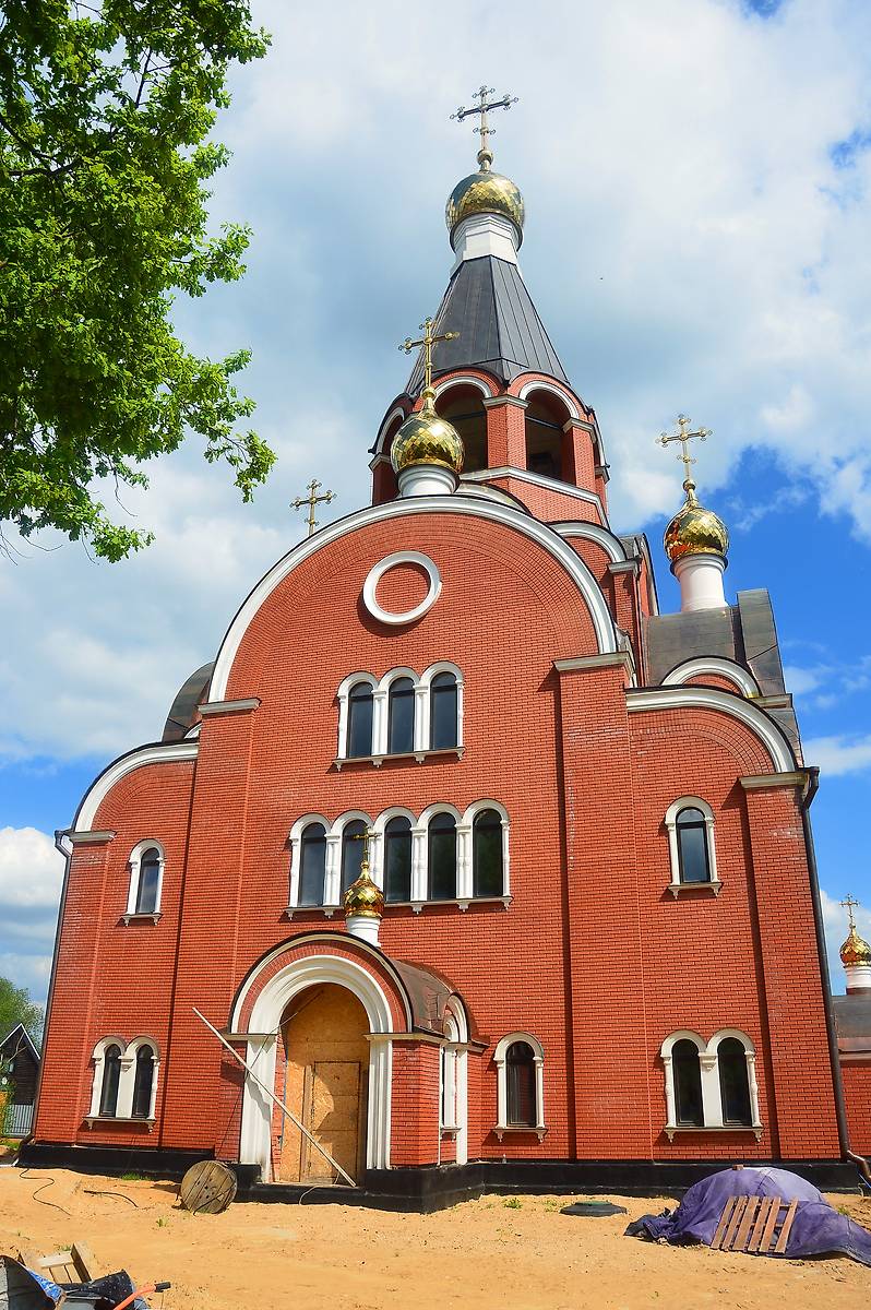 фасады. Церковь Вознесения Господня (строящаяся), Сходня (Химкинский городской округ, Московская область)