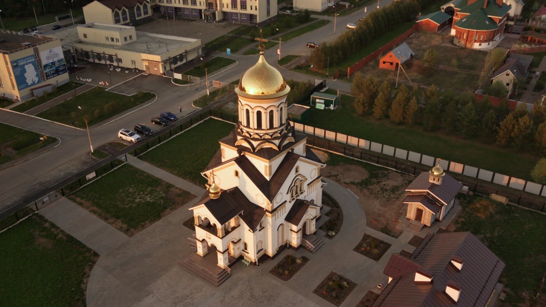 Церковь Георгия Победоносца, Ижевск (Ижевск, город, Республика Удмуртия). общий вид в ландшафте