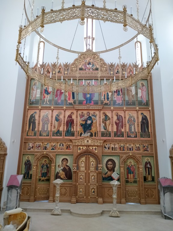 Спасо-Преображенский Валаамский монастырь. Авраамиевский скит. Церковь Спаса Всемилостивого, Валаамские острова (Сортавальский район, Республика Карелия). интерьер и убранство, интерьер (общий вид)