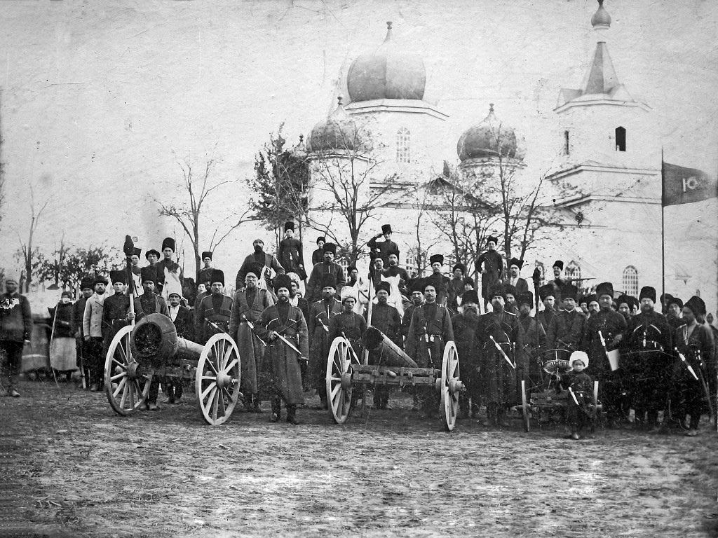 Церковь Николая Чудотворца (старая), Кармалиновская (Новоалександровский район, Ставропольский край). архивная фотография, Фото 1913 года с сайта 