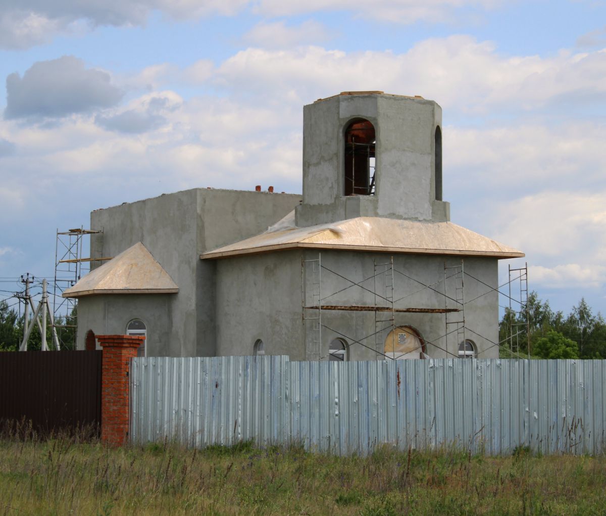Церковь Иоанна Богослова (строящаяся), Маришкино (Воскресенский городской округ, Московская область). документальные фотографии