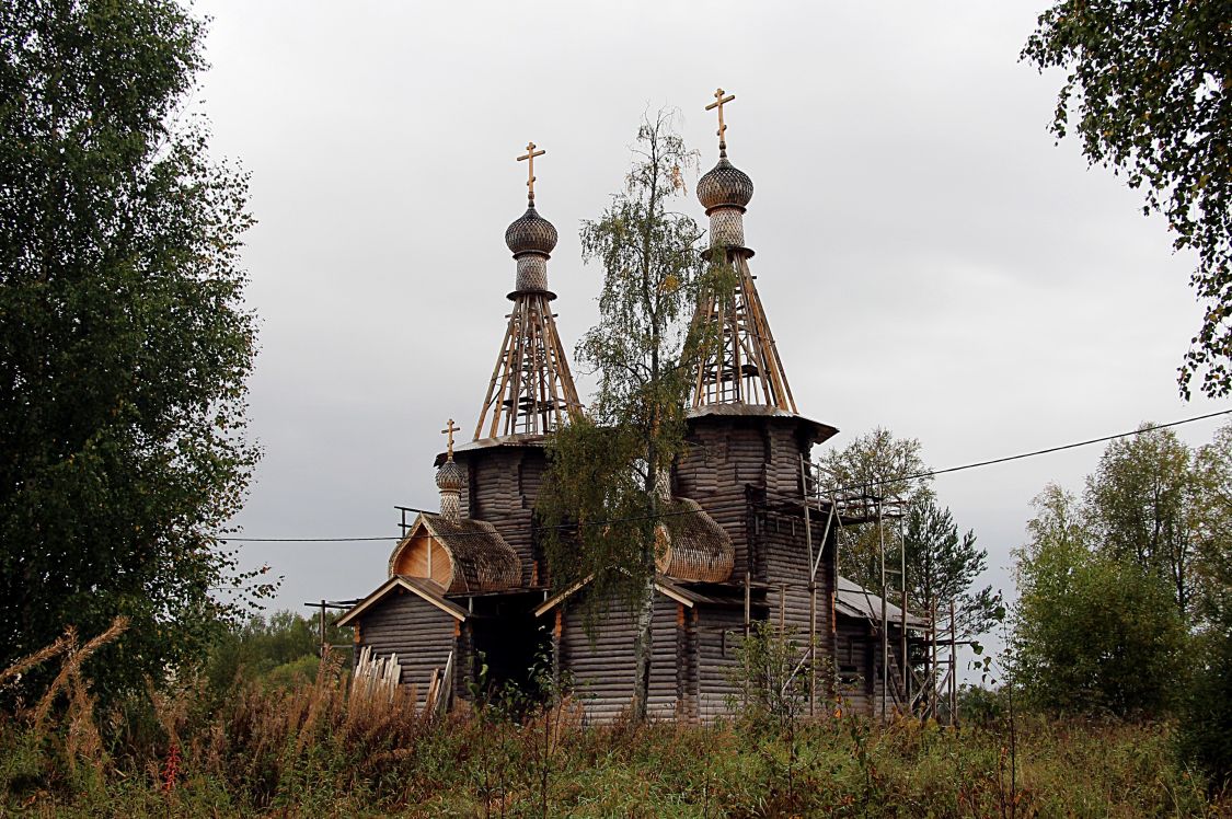 Церковь Дионисия и Амфилохия Глушицких, Сосновец (Сокольский район, Вологодская область). фасады
