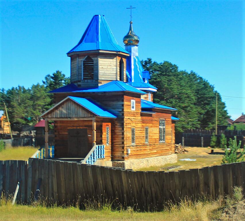 Церковь Андрея Первозванного, Усть-Баргузин (Баргузинский район, Республика Бурятия). фасады, Вид с улицы Ленина