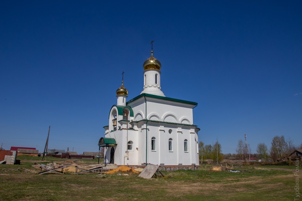 Кузовка. Церковь Богоявления Господня (новая). фасады, Вид с юга