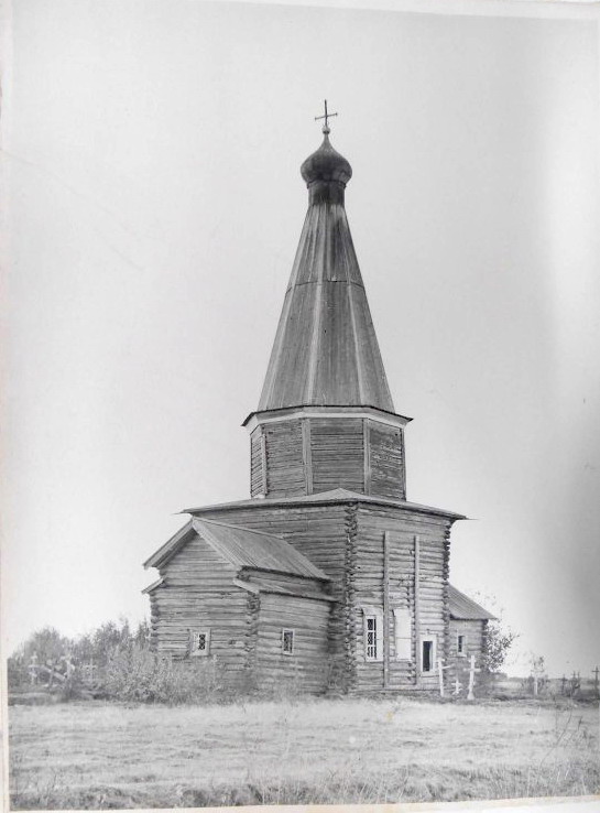 Курицко. Церковь Успения Пресвятой Богородицы. архивная фотография, Фото 1950-ых годов из фондов Государственного научно-исследовательского музея архитектуры имени А.В. Щусева