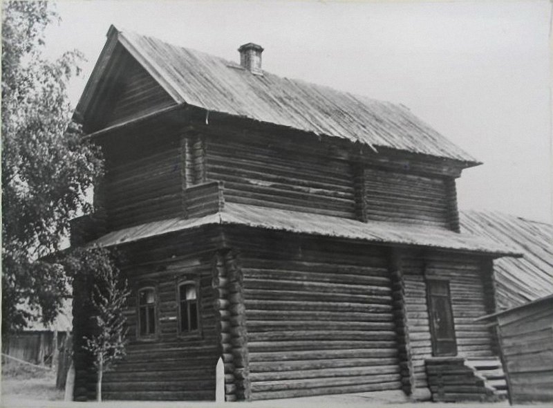 Неизвестная старообрядческая моленная, Коньково (Городецкий район, Нижегородская область). архивная фотография, Фото 1950-ых годов из фондов Государственного научно-исследовательского музея архитектуры имени А.В. Щусева