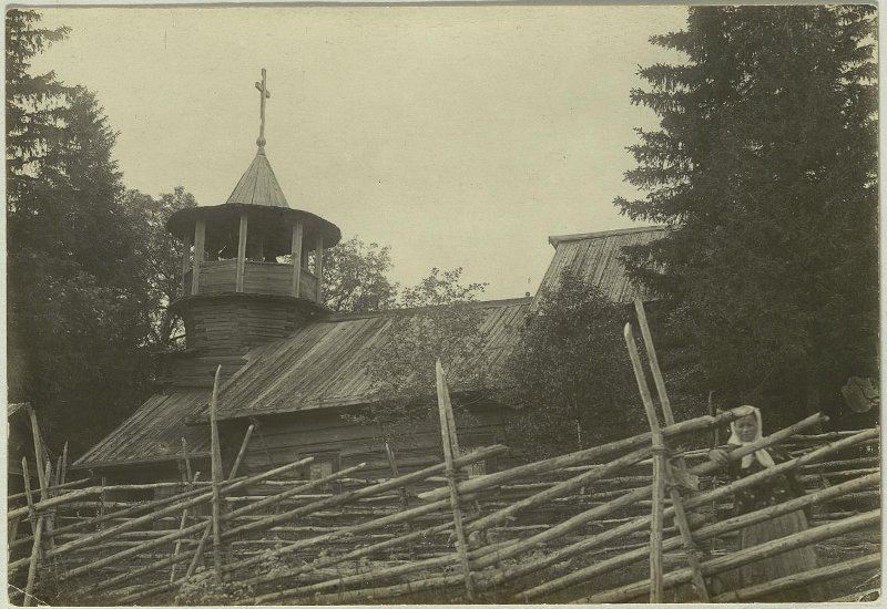 Часовня Илии Пророка, Щепина Гора, урочище (Медвежьегорский район, Республика Карелия). архивная фотография, Фото 1914 года из фондов Российского этнографического музея