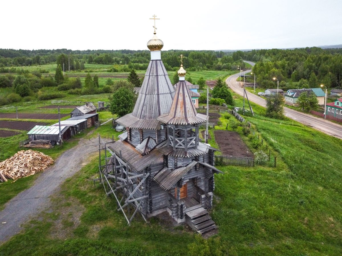 Церковь Покрова Пресвятой Богородицы (новая), Покровское (Онежский район, Архангельская область). фасады