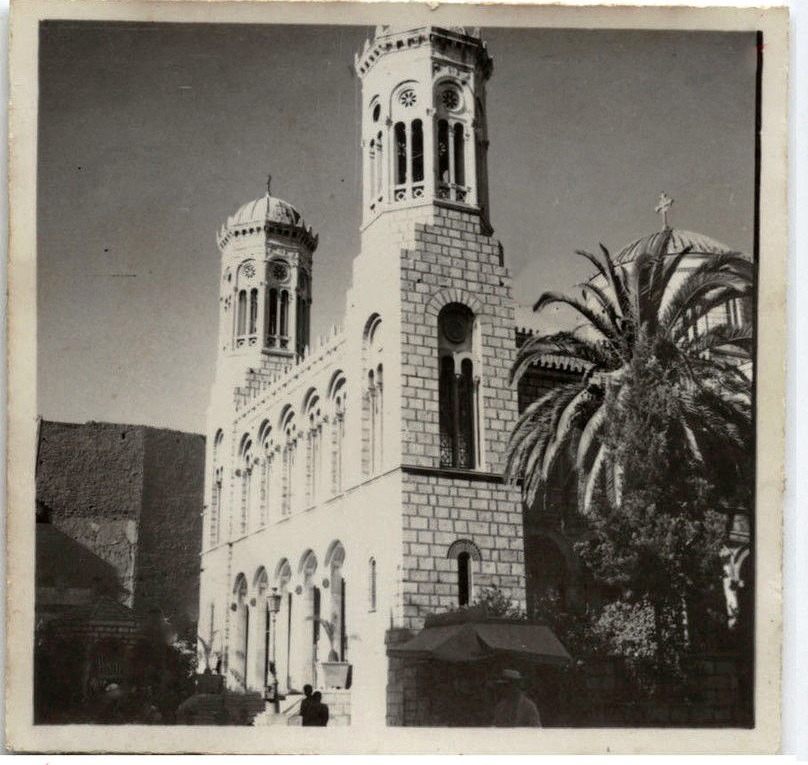 Фото 1941 г. с аукциона e-bay.de, архивная фотография. Церковь Успения Пресвятой Богородицы, Афины (Αθήνα) (Аттика (Ἀττική), Греция)