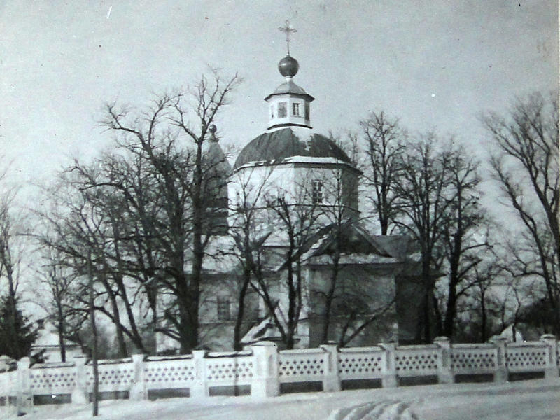 Церковь Покрова Пресвятой Богородицы (деревянная), Хухра (Ахтырский район, Украина, Сумская область). архивная фотография, Фото 1910-х годов из фондов Института рукописи Национальной библиотеки Украины им. И. Вернадского