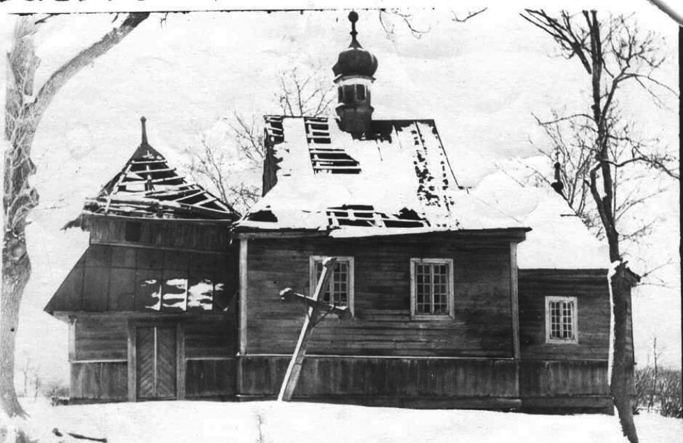 Машев. Церковь Варвары (утраченная). архивная фотография, Частная коллекция. Фото 1961 г.