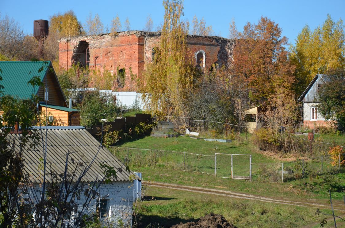 Церковь Николая Чудотворца, Пощупово (Рыбновский район, Рязанская область). общий вид в ландшафте