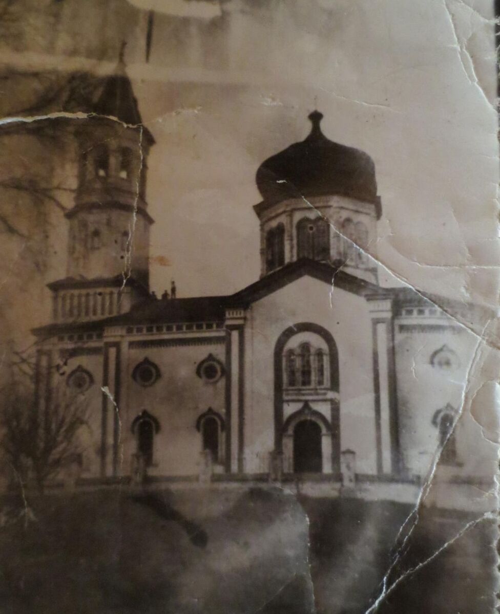 Пнево. Церковь Казанской иконы Божией Матери. архивная фотография, Фото первой трети ХХ в. Частная коллекция 