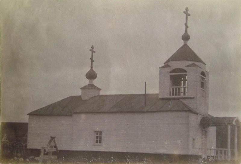 Церковь Троицы Живоначальной, Кола (Кольский район, Мурманская область). архивная фотография, Фото 1880-ых годов из фондов Государственного научно-исследовательского музея архитектуры имени А.В. Щусева. Автор В.А. Плотников 
