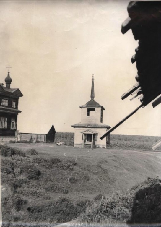 Неизвестная часовня, Бигичи (Чердынский район, Пермский край). архивная фотография, Фото 1972 года из фондов Чердынского краеведческого музея им. А.С. Пушкина