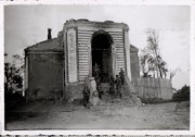 Церковь Покрова Пресвятой Богородицы, Западный фасад. Фото 1942 г. с аукциона e-bay.de<br>, Бежаницы, Бежаницкий район, Псковская область