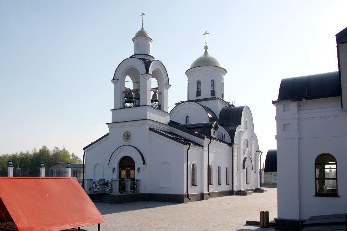 Церковь Михаила Архангела, Томинский (Сосновский район, Челябинская область). фасады, Вид  с юго-запада