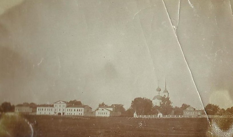 Церковь Благовещения Пресвятой Богородицы, Балахна (Балахнинский район, Нижегородская область). архивная фотография, Фрагмент старинной фотографии