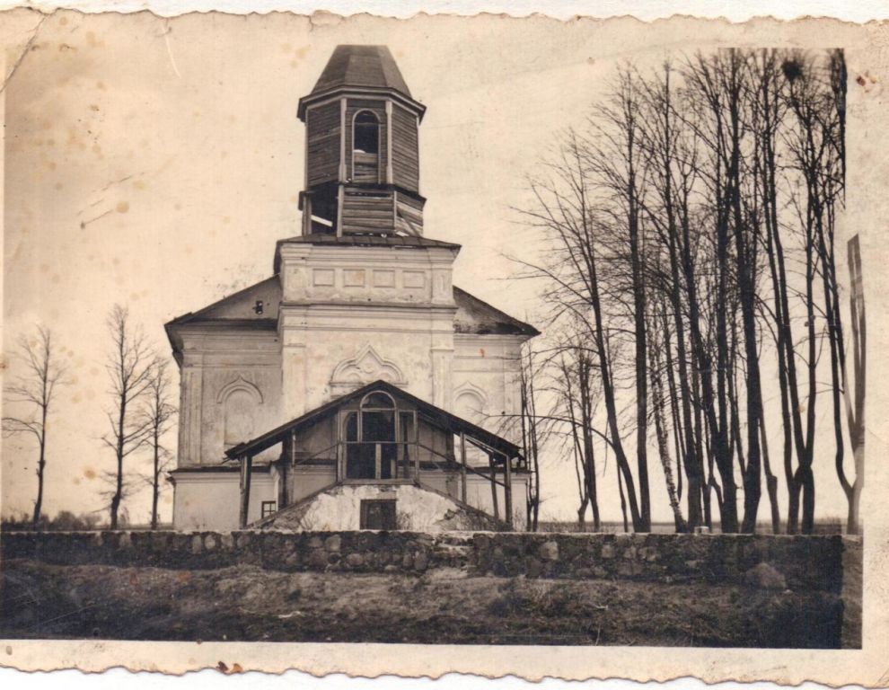 Церковь Иоанна Дамаскина, Уда (Бежаницкий район, Псковская область). архивная фотография, Фото 1950-х годов из фондов Бежаницкого краеведческого музея