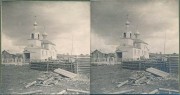 Церковь Николая Чудотворца (старая единоверческая), Стереопара 1909 года из фондов Российского государственного музея Арктики и Антарктики. Автор Д.Д. Руднев<br>, Усть-Цильма, Усть-Цилемский район, Республика Коми
