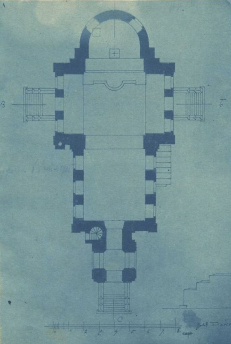 графика. Церковь Николая Чудотворца, Вельск (Вельский район, Архангельская область)