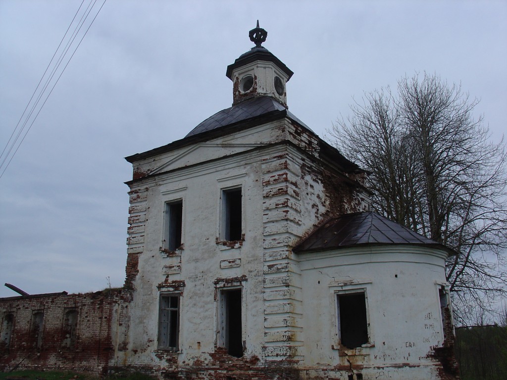 Церковь Успения Пресвятой Богородицы, Поповка Пушторская (Вашкинский район, Вологодская область). фасады