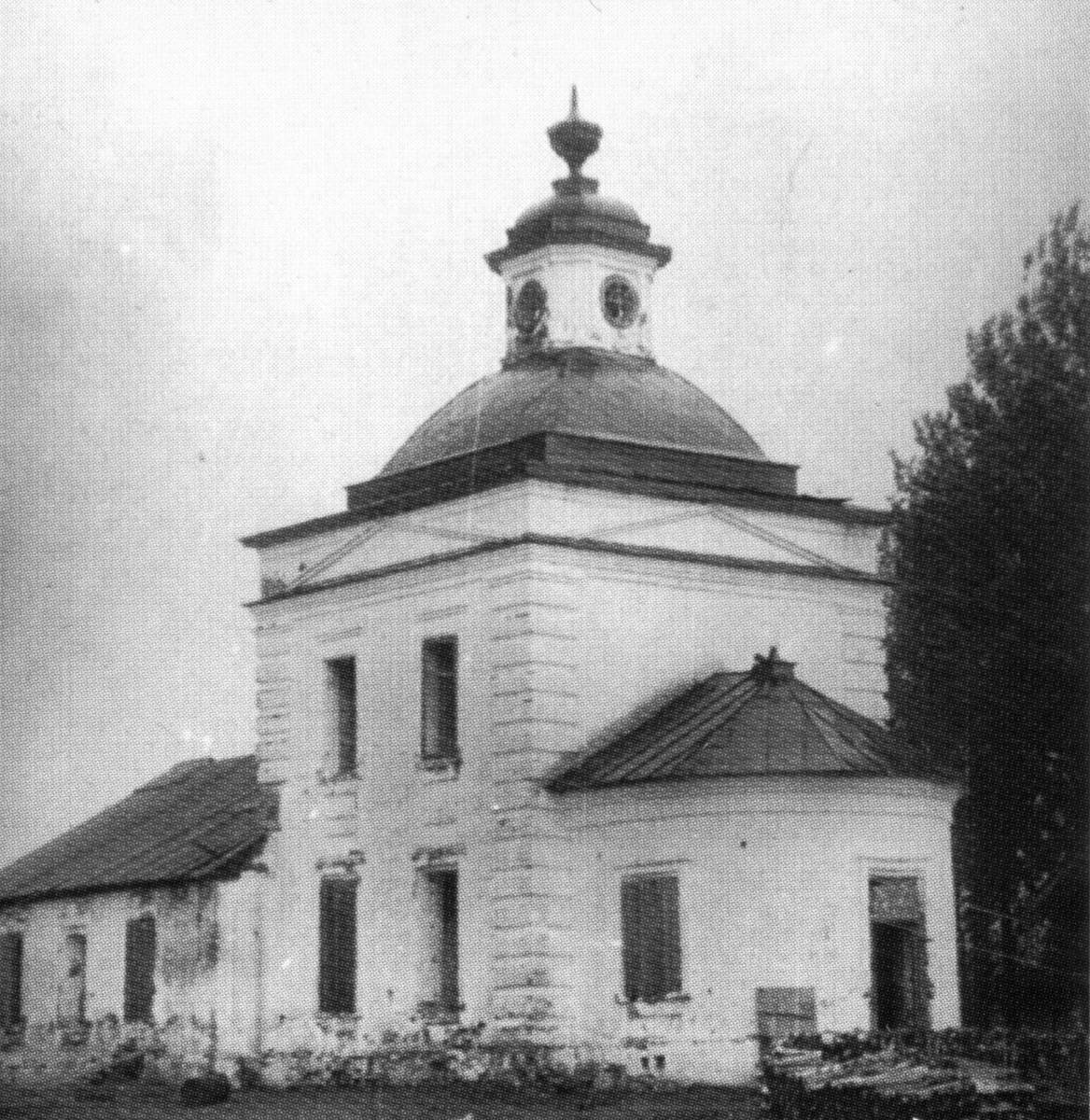 Церковь Успения Пресвятой Богородицы, Поповка Пушторская (Вашкинский район, Вологодская область). архивная фотография
